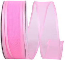 Load image into Gallery viewer, #9 Charlize Sheer Ribbon - Multiple Colors - 50 Yd/Roll