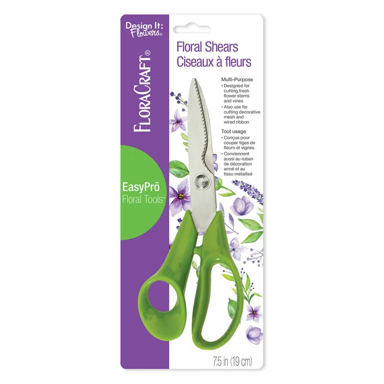 RS9917 FloraCraft Floral Shears Yellow Rose Floral Supply