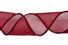 Load image into Gallery viewer, #9 DWI Sheer/Wired Chiffon Sheer Ribbon - Multiple Colors - 50 Yd/Roll