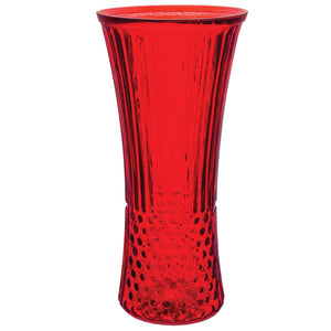 3572-06-13   11⅝" Ruby Trumpet Vase - 6/Cs