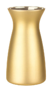 4118-12-1377G Gold Matte Metallic 6 3/8" Vibe Vase - 12/Cs