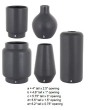 Load image into Gallery viewer, 8165-15-1235  Mod Bauble Bud Vase Asst. Charcoal - 15/Pk
