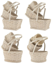 Load image into Gallery viewer, 85616WW Whitewash Woodchip Baskets w/ Moving Handle Asst. - 3/Set
