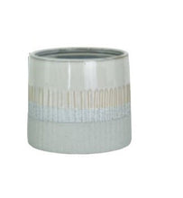 Load image into Gallery viewer, C6216 4&quot; White &amp; Grey Textured Pot - 12/Cs
