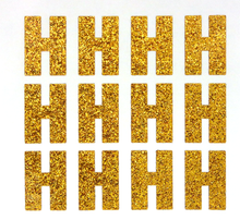 Load image into Gallery viewer, 1.5" Old Gold Sticker Glitter Letters - Each