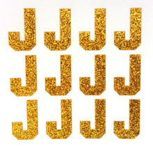 Load image into Gallery viewer, 1.5" Old Gold Sticker Glitter Letters - Each