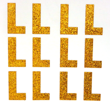 Load image into Gallery viewer, 1.5" Old Gold Sticker Glitter Letters - Each