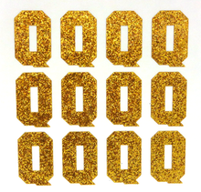 Load image into Gallery viewer, 1.5" Old Gold Sticker Glitter Letters - Each
