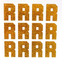 Load image into Gallery viewer, 1.5" Old Gold Sticker Glitter Letters - Each