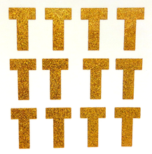 Load image into Gallery viewer, 1.5" Old Gold Sticker Glitter Letters - Each