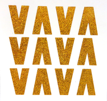 Load image into Gallery viewer, 1.5" Old Gold Sticker Glitter Letters - Each