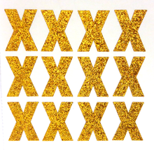 Load image into Gallery viewer, 1.5" Old Gold Sticker Glitter Letters - Each