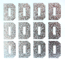 Load image into Gallery viewer, 1.5" Silver Sticker Glitter Letters - Each