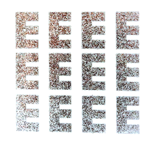 Load image into Gallery viewer, 1.5" Silver Sticker Glitter Letters - Each