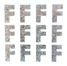 Load image into Gallery viewer, 1.5" Silver Sticker Glitter Letters - Each
