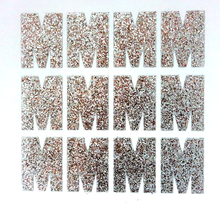 Load image into Gallery viewer, 1.5" Silver Sticker Glitter Letters - Each