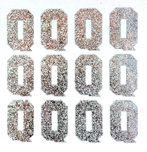 Load image into Gallery viewer, 1.5" Silver Sticker Glitter Letters - Each