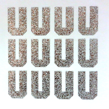Load image into Gallery viewer, 1.5" Silver Sticker Glitter Letters - Each