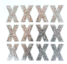 Load image into Gallery viewer, 1.5" Silver Sticker Glitter Letters - Each