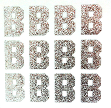Load image into Gallery viewer, 1.5" Silver Sticker Glitter Letters - Each