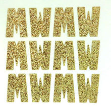 Load image into Gallery viewer, 1.5" Soft Gold Sticker Glitter Letters - Each