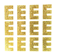 Load image into Gallery viewer, 1.5" Soft Gold Sticker Glitter Letters - Each