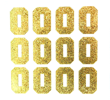 Load image into Gallery viewer, 1.5" Soft Gold Sticker Glitter Letters - Each