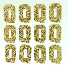 Load image into Gallery viewer, 1.5" Soft Gold Sticker Glitter Letters - Each