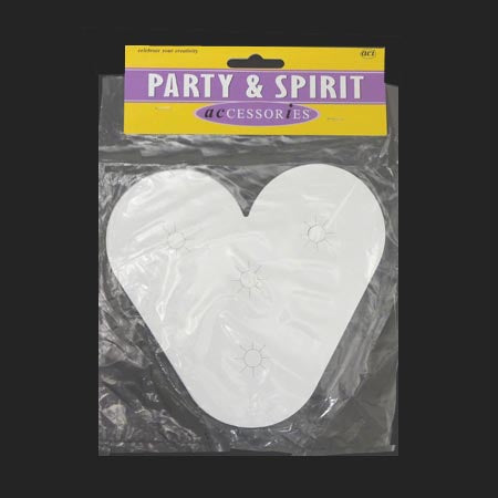 Small Heart Backer for Mums - 6 Inch - 5/Pk