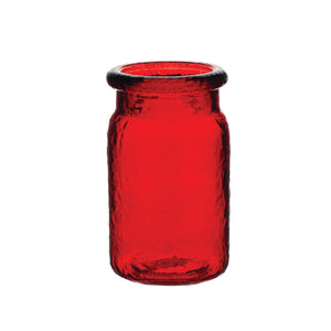 3278-12-13 5 1/2" Hammered Jar - Ruby