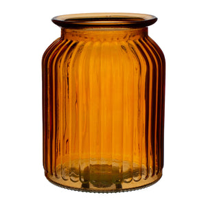 3650-12-3056 - 5.75" Marigold Ribbed Jar - 12/case