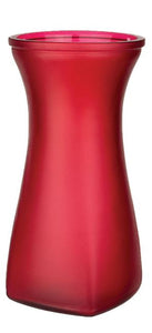 4094-12-213   9 3/4" Rose Vase Ruby Frost - 12/Cs