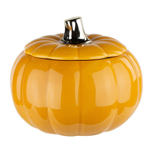 7406-06-3043 - 6 7/8" Butterscotch Pumpkin w/lid - 6/cs