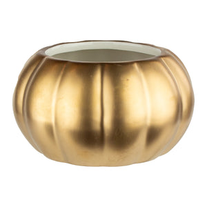7412-06-3046 - 5" Matte Gold Pumpkin *w/o lid* - 6/case