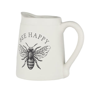 7595-06-2065 - 6" Ceramic Pitcher - Bee Happy - Each