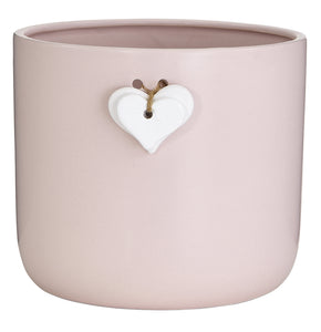C4582 6" Pink w/white Heart Grower Pot