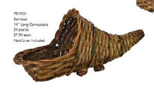 FB1920 - 14" Cornucopia w/color Design - Each