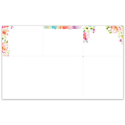 FB7386 Teleflora Pre-Designed Tickets 8.5 x 14