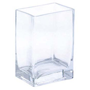 G346 Rectangular Glass Vase - 12/Cs