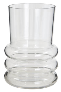 G7230 8" Modern Ring Glass Vase - 12/Cs