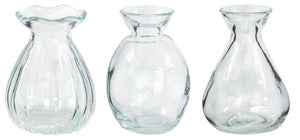 G7231 4" Mini Glass Bud Vase 3/Asst - 36/Cs
