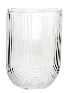 GC2112 7.25" Oval U-Shape Design Vase - 12/Cs