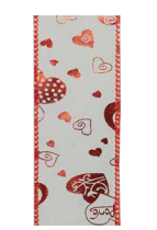 #9 Makaya Red Valentine's Ribbon - 50 yard Value Roll