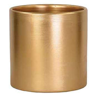 TM51GD 4" Matte Gold Ceramic Cylinder - 12/Cs