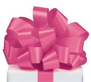 #9 Satin Hot Pink Wired Ribbon 15 yd. - Each
