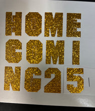 Load image into Gallery viewer, 1.5&quot; Old Gold Sticker Glitter Letters - Each
