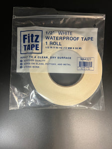 MA4321 - 1/2" White Waterproof Tape 1 roll