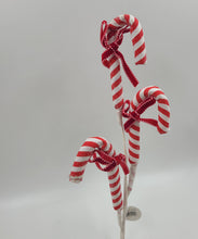 Load image into Gallery viewer, XA1106  26&quot;  3 Candy Cane Spray - Each
