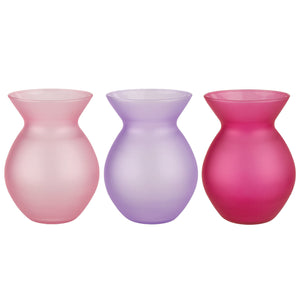 3028-12-1404 6 1/2" Lulita Vase - Berry Crush Asst. - 12/Cs