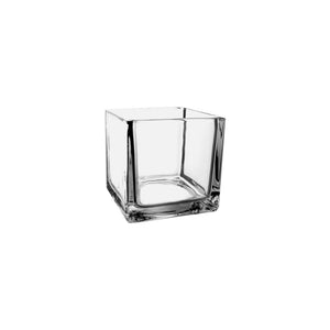 3065-06-09  5" Square Vase Crystal - 6/Cs